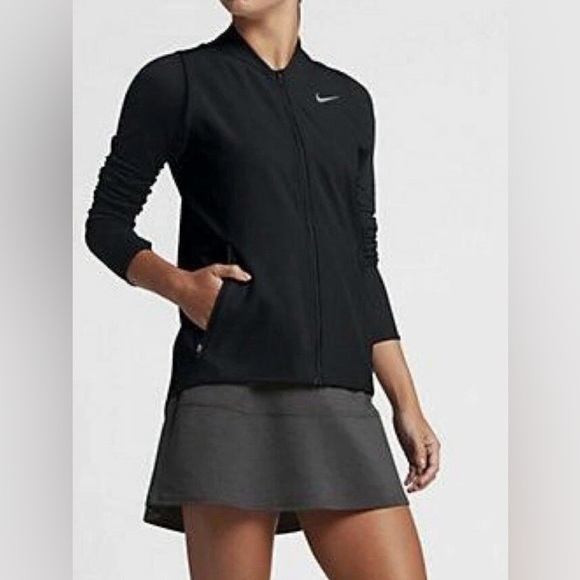 Nike Jackets & Blazers - 🖤 EUC NIKE Golf Logo Black Composite Vest | Women’s Size Medium